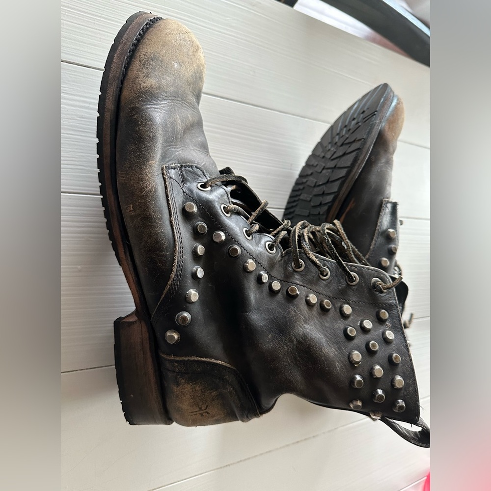 Frye combat boots